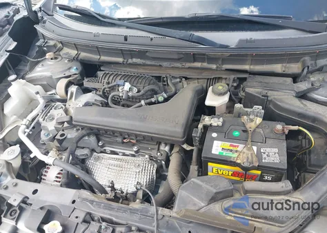 2015 Nissan Rogue Sv из США, поврежденный, VIN KNMAT2MT9FP515199